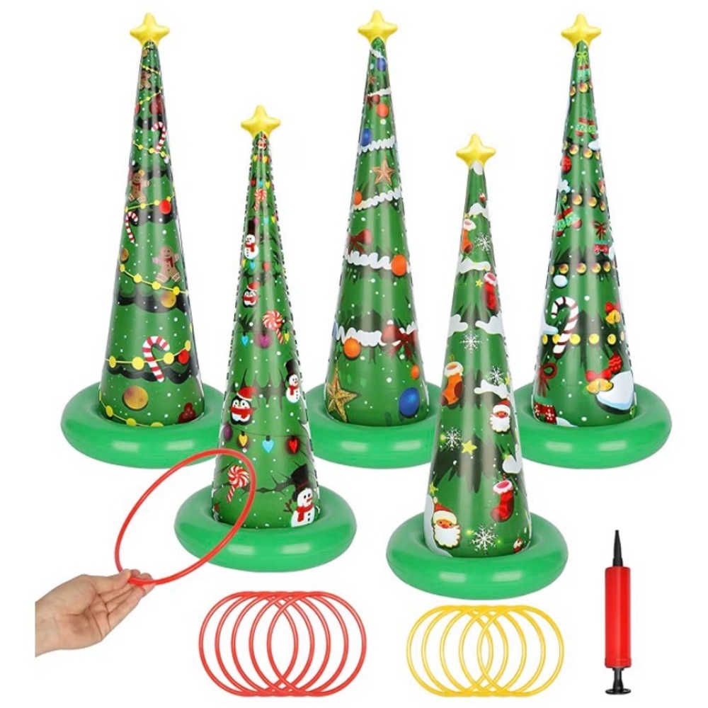 Christmas Tree Ring Toss Game Set